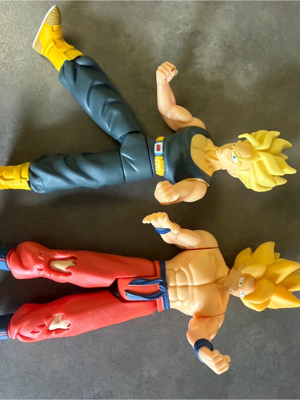 vintage Super Saiyan Goku and Super Saiyan Future Trunks Dragon Ball Z